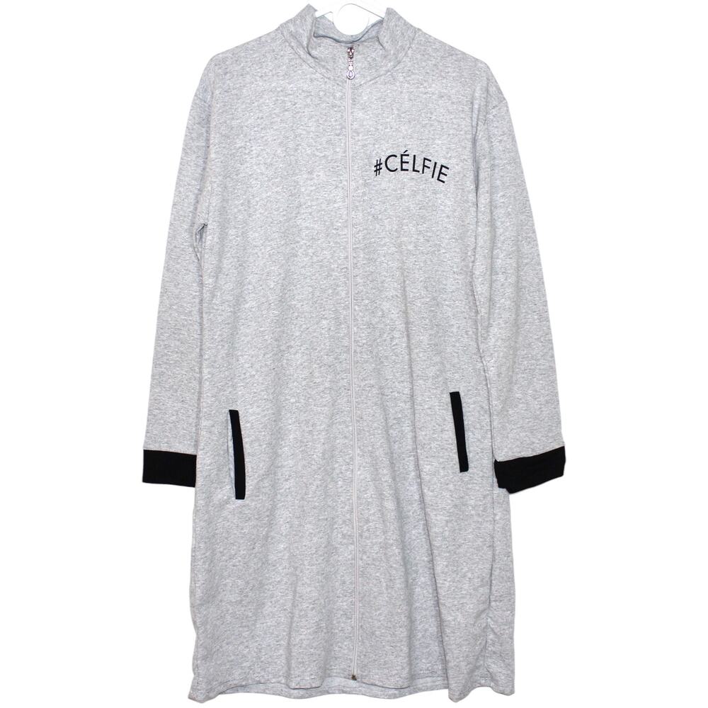 #celfie Grey Long Sweatshirt Dress Size Large